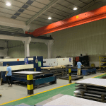 CNC laser cutting area