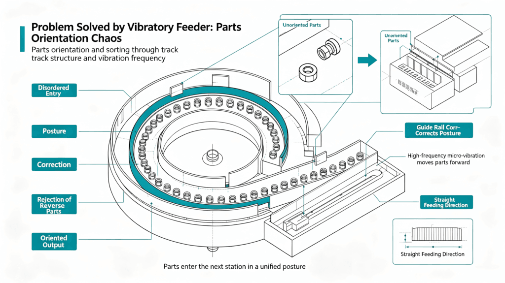 Working principle of vibration disc