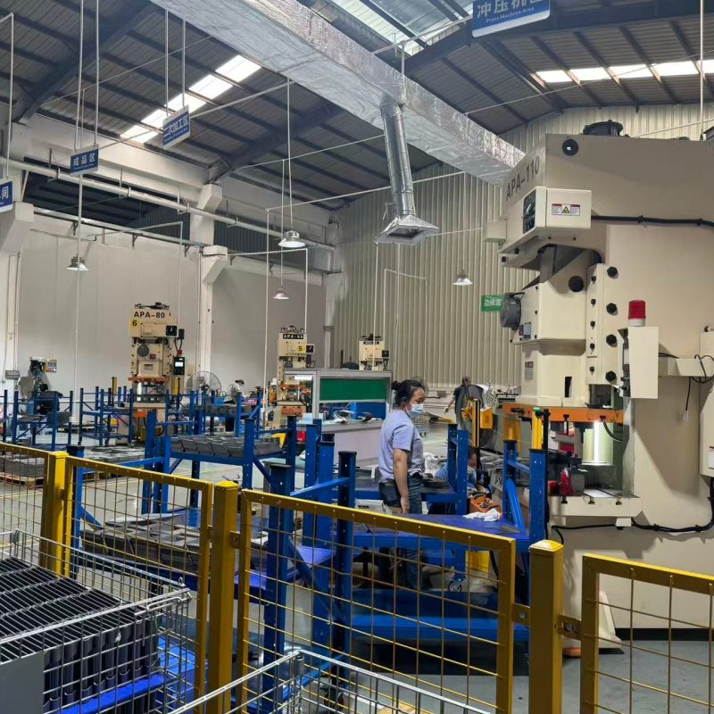 Stamping processing area