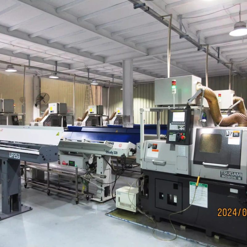 Precision CNC lathe machining area